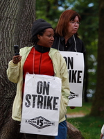 on strike 