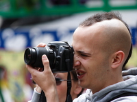 view--photographer with shaved head 