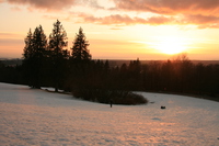 sunset burnaby mountain 