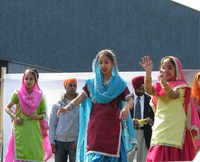 blue dancing girl 