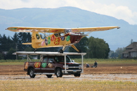 jelly belly landed on truck runway Abbotsford, British Columbia, Canada, North America