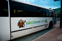 vancouver 2010 winter olympic shuttle bus Abbotsford, British Columbia, Canada, North America