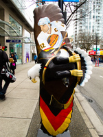 hockey hero painted eagle Vancouver, British Columbia, Canada, North America