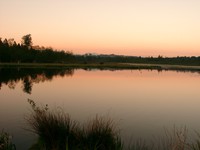 sunset burnaby lake 