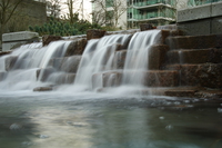 city waterfall 
