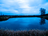 blue pond Abbotsford, British Columbia, Canada, North America