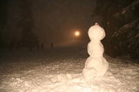 snowman bob on mount seymour 
