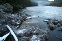 the bunzen lake of snow 