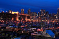 blue vancouver night 