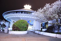 space center at night 