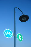 pedestrian and bicycle 
