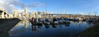 boats around false creek 