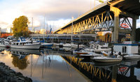 sailboats under granville bridge 