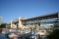 burrard bridge and the boats 