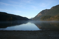 calmness of the lake 