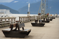 row of benches 