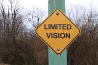 limited vision sign 