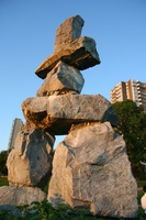 pile of rock man 