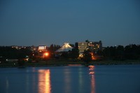 space center across false creek 