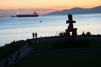 evening at sunset beach 