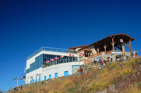 pavilion on the peak of whistler mountain 