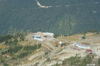 looking down from the peak 