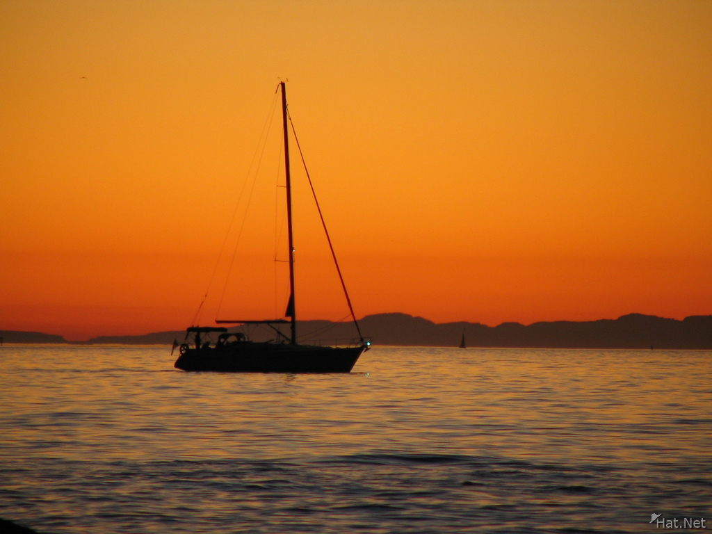 sailing to sunset