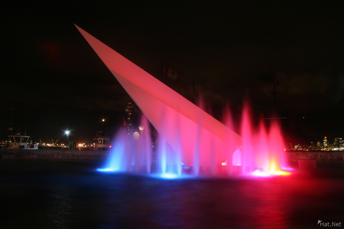 fountain of red