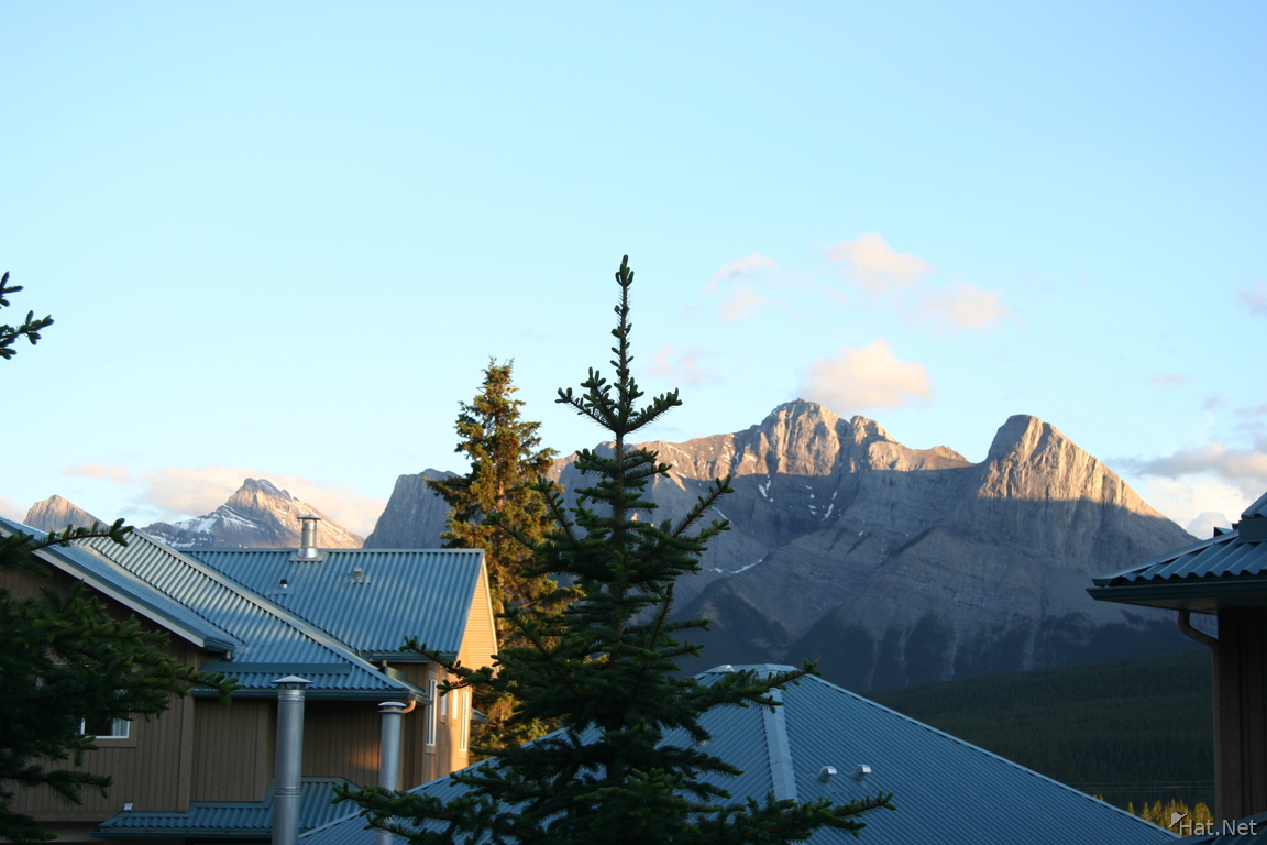 view outside banff lodge